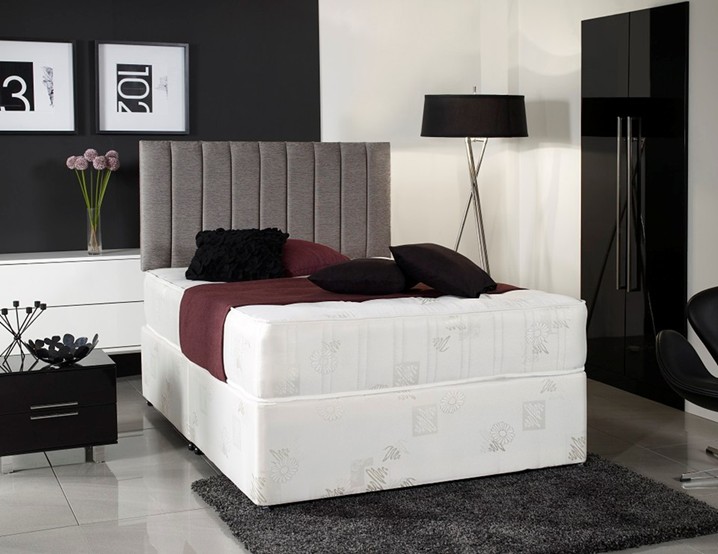 Windsor 4ft Small Double Divan Bed with Mattress